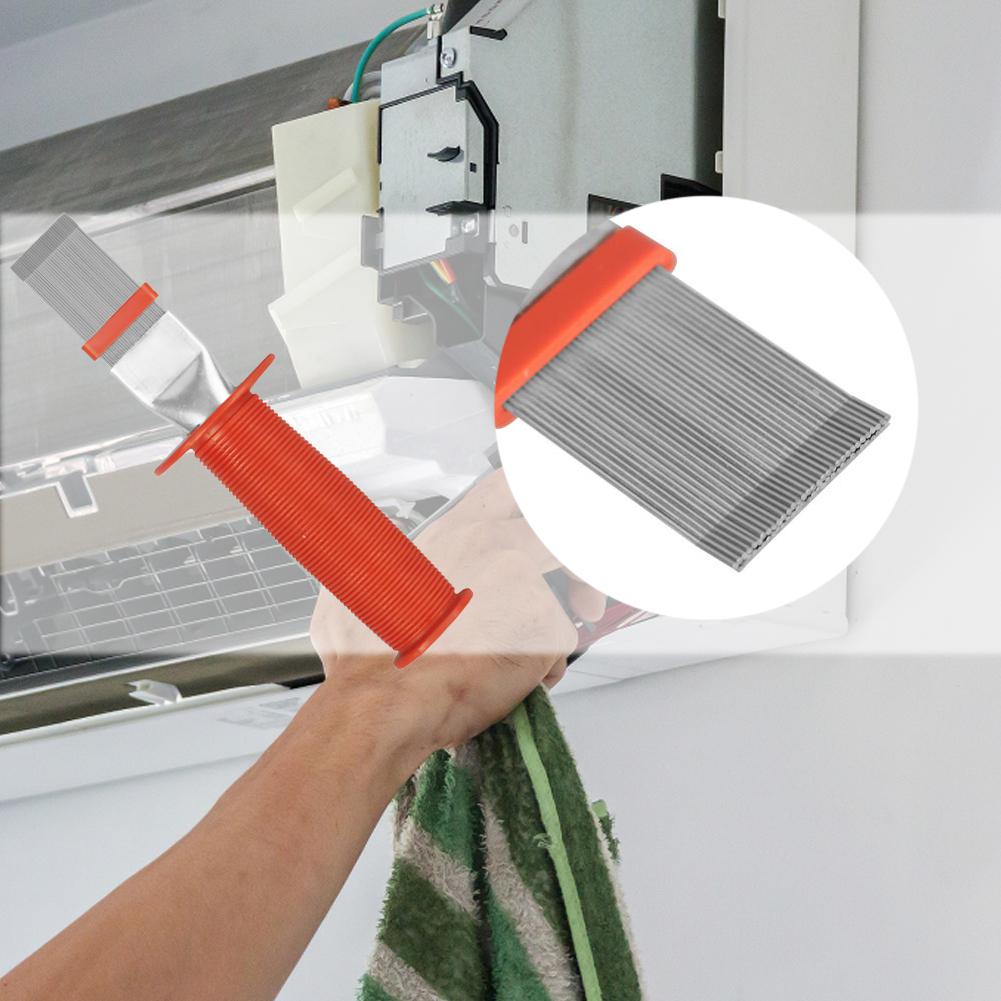 Straightening Cleaning Brush Rake Tool Brush Air Conditioner Fin Cleaning Comb Condenser Radiator Fin Brush Cleaner Clean Tools
