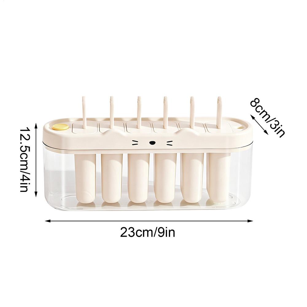 Pop Stick Maker Mold Popsicles Molds 6 Cavity Popsicles Molds Silicone Popsicles Maker Mold Ice Pop Molds Popsicles Sticks