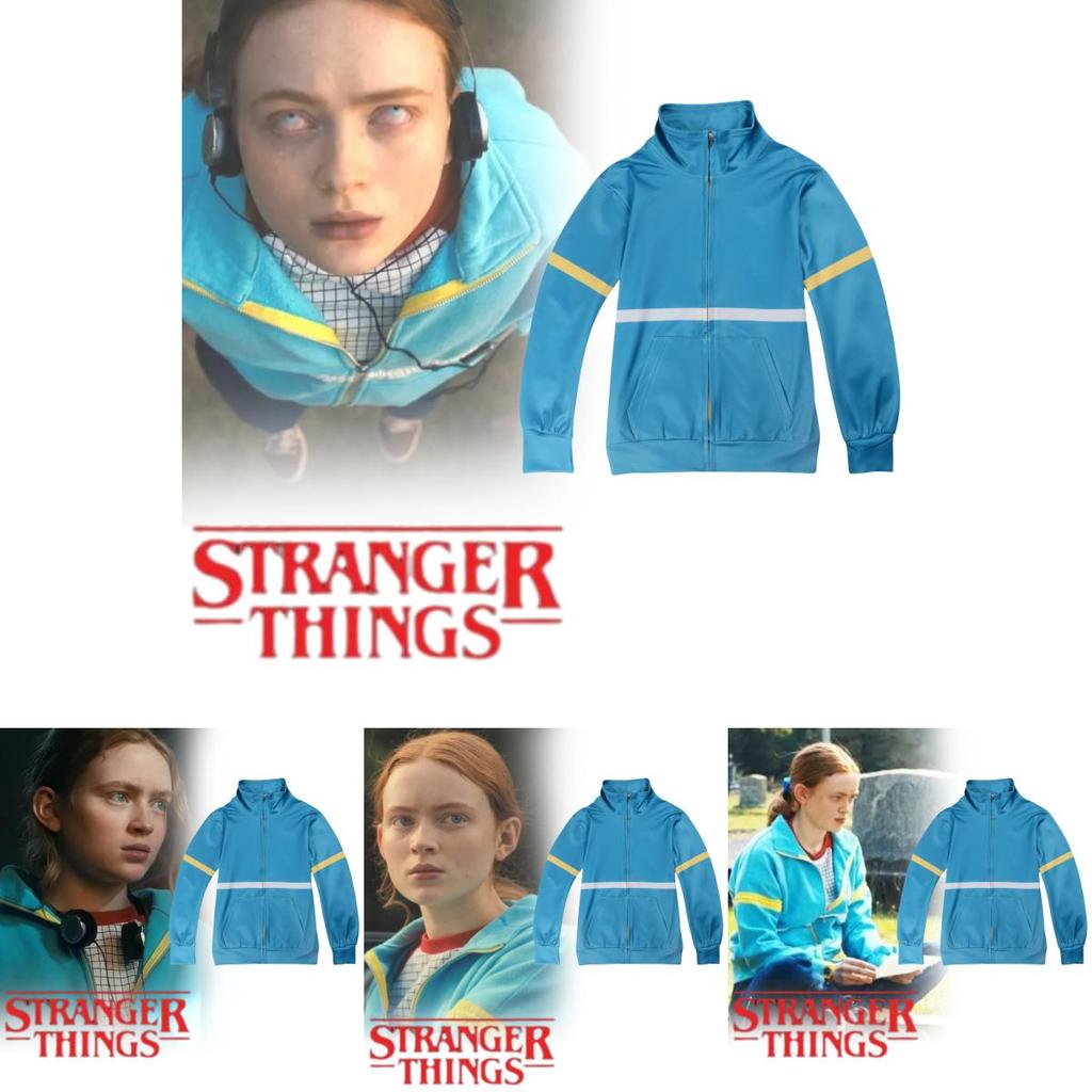 Miękki Wygodny Zestaw Bluza z Kapturem i Długie Spodnie Stranger Things 4 dla Dzieci Chłopców i Dziewcząt