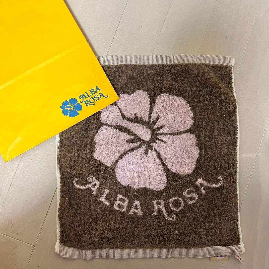 Used ALBA ROSA towel handkerchief hibiscus pattern