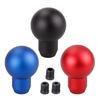 Universal Car Shift Knob, Aluminum Manual Gear Stick, Weighted Round Ball with 3 Adapters for Truck SUV