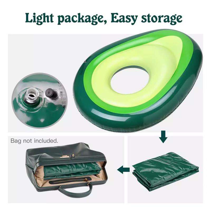 Avocado Inflatable Swim Ring: Popular Lifebuoy Float for Water Fun In Europe and America