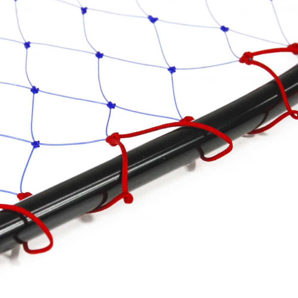 Ori Fishing Tackle Landing Net, Oval Nylon Net, 3-Section Mesh, 65cm x 50cm (Black)