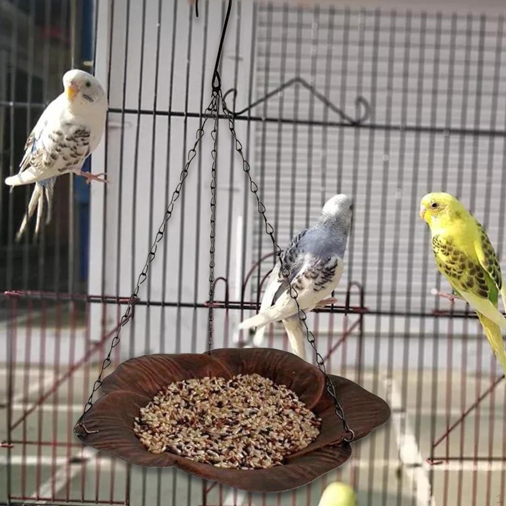 Hängen Vogel Feeder Lebensmittel Container Bad Floral Decor Robust Garten Dekoration Eisen für