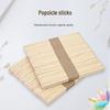DIY Birch Wood Ice Cream Sticks:  50 Pieces for Stirring, Models, or Beauty Adjustments
