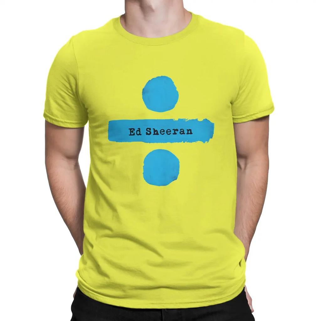 Men's Ture Fan T Shirt E-Ed Sheeran 100% Cotton Tops Fashion Short Sleeve Crewneck Tee Shirt T-Shirt