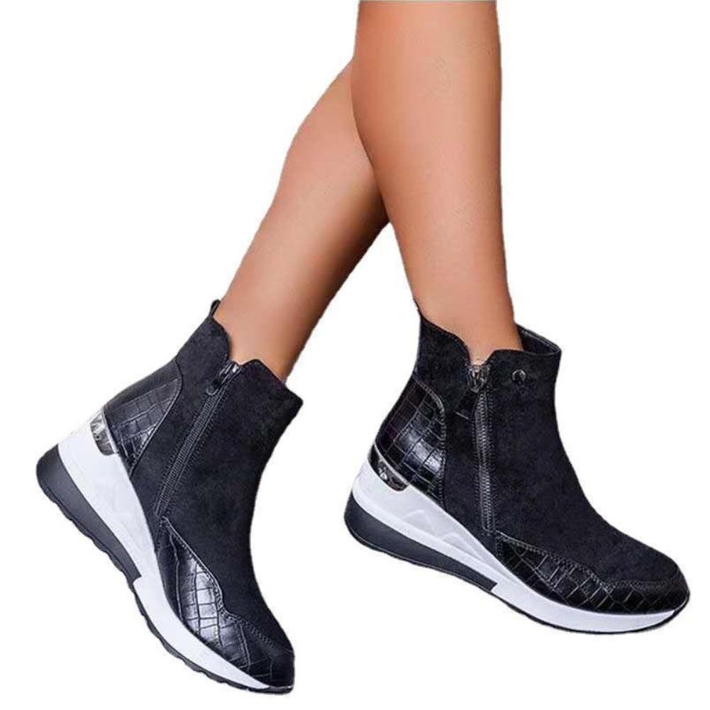 New Women's Casual Boots Comfort Wear-resistant Women's Platform Boots Lightweight Women High-heeled Boots