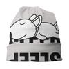 Niestandardowe śpiący Bull Terrier pies luźna czapka typu beanie kobiety unisex zwierząt szczeniak Hip Hop dzianiny Skullies czapki czapki na zimę