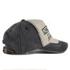 Unisex Vintage Baseball Cap Washed Cotton Black Letter Embroidery Hat for Men Women Casual Outdoor Sports
