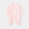Newborn Pure Cotton Butterfly Bodysuit: Four Seasons Tie-Up, Boneless Design Jumpsuit