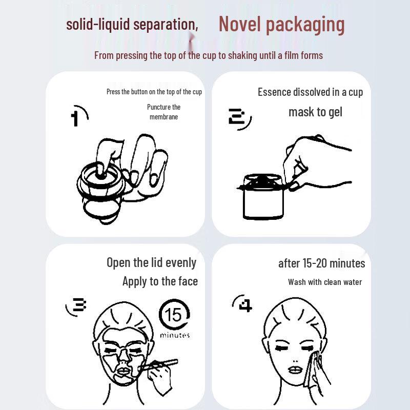 Yurongmei Esencja z Wody Termalnej Maska Żelowa