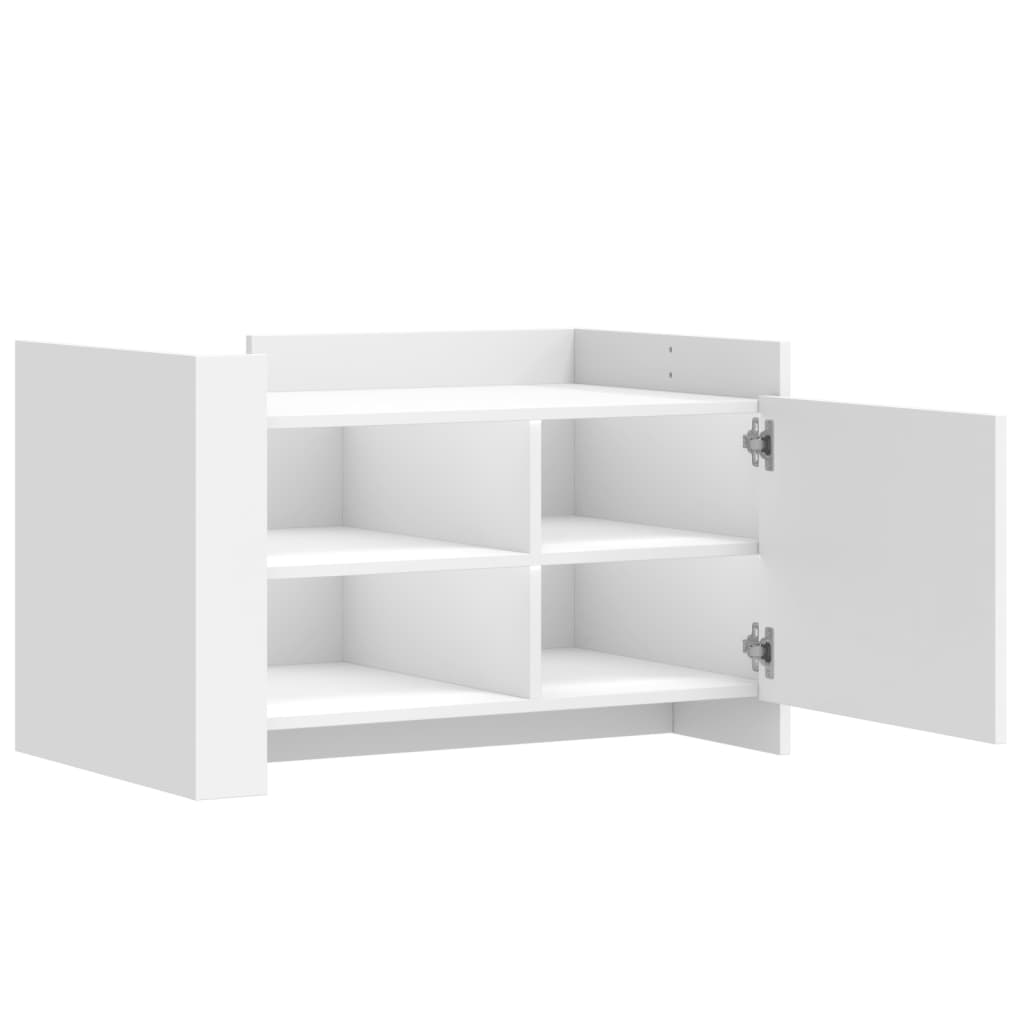 Vidaxl Stolik Kawowy, Biały, 80X50X50 Cm, Materiał Drewnopochodny