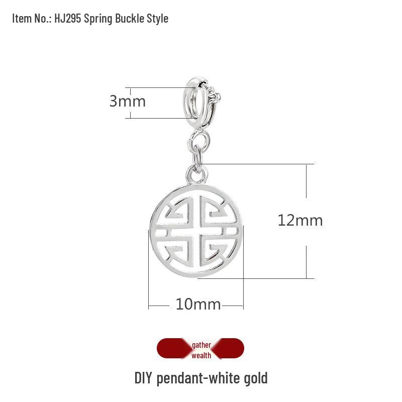 Přívěsky na náramek s charakterem Fu: Zlaté pískové přívěsky a distanční korálky pro DIY šperky