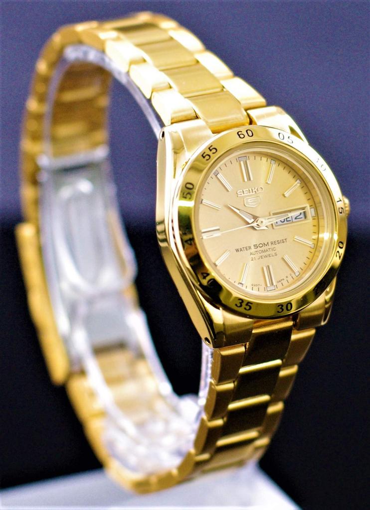 SEIKO5 Automatic Gold Dial Watch SYMG44K1 for Women [Seiko]