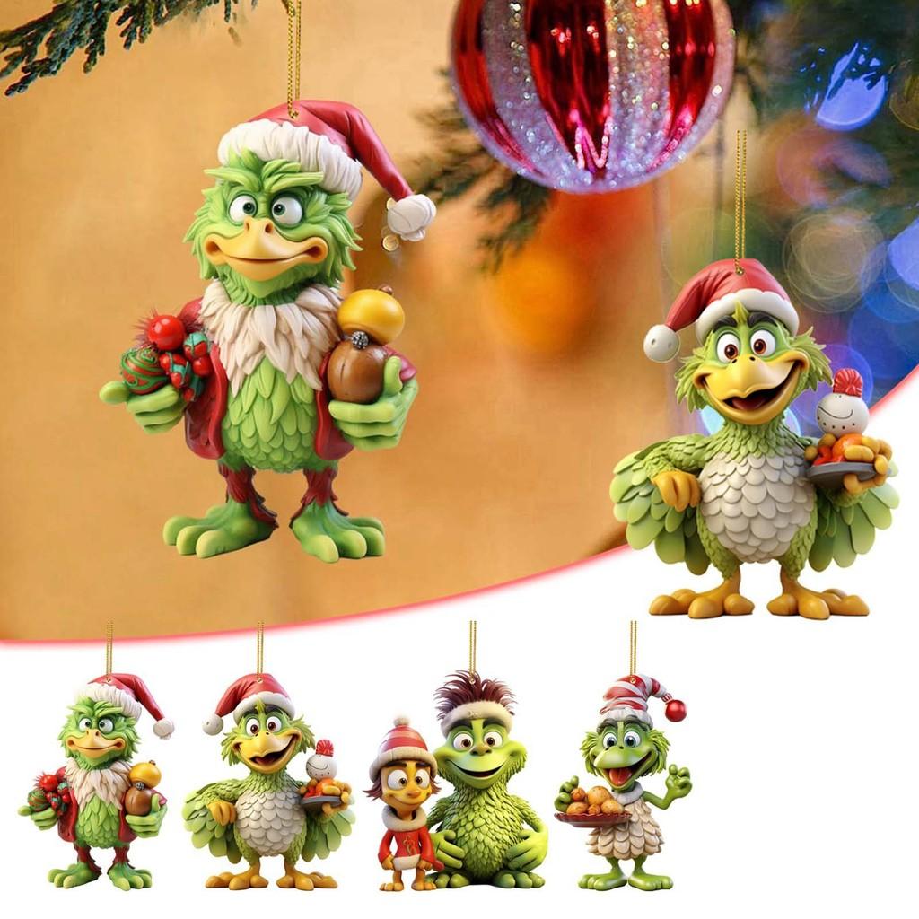 Acrylic Chicken Whimsical Car Accessory Charming Holiday Decor Tree