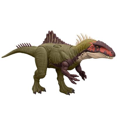Mattel Jurassic World Battle Roaring Becklespinax Figur Dinosaurier Spielzeug Gesamtalter ab 4 Jahren Grün HXF52 (JURASSISCHE WELT) Aktion! Kinderlänge