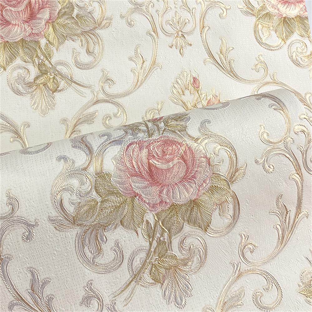 American Pastoral Floral Wallpaper Living Room Bedroom TV Background Renovation European Luxury Home Wall Decoration