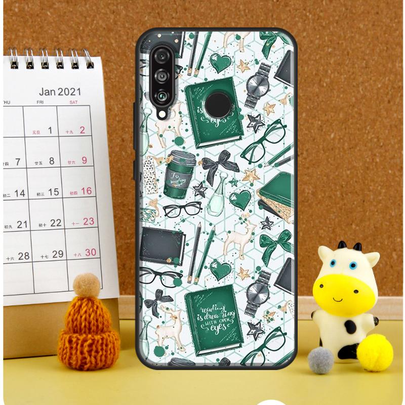 Books And Coffee For Huawei Nova 9 10 SE 3i 7i 8i 11i 12i Y60 Y61 Y70 Y72 Y73 Y90 Y91 P20 P30 P40 Lite Case