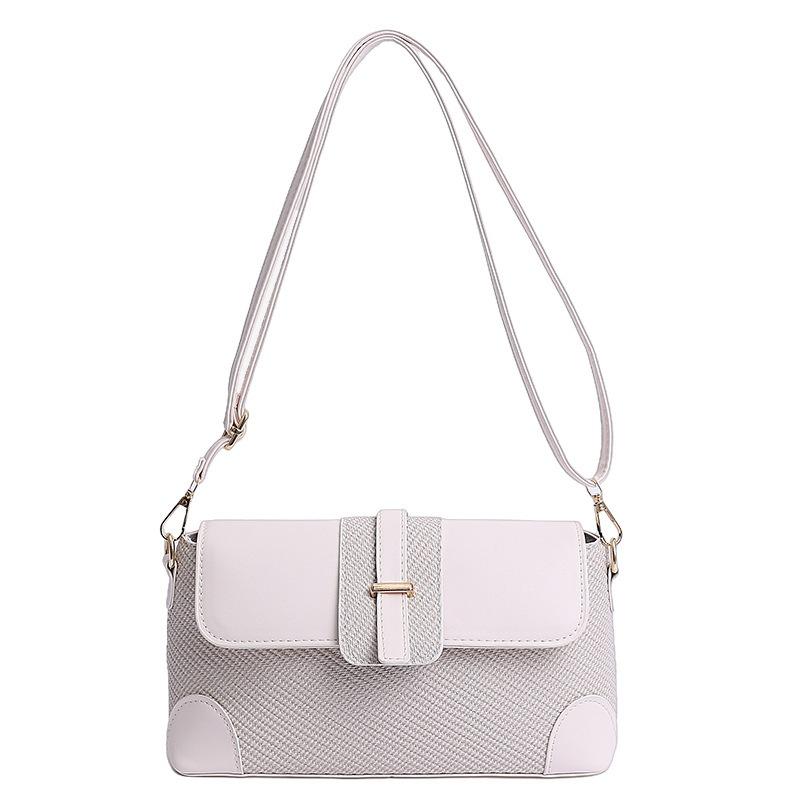2025 New Retro Shoulder Bag Temperament Niche Splicing Fashion Personality Underarm Messenger Bag