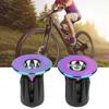 1Pair Bike Handlebar Grips Bar Ends Screw Plugs Electroplate Colorful Bicycle Cycling Accessory