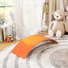 Wooden Balance Board for Kids, Wobble Board with Silent Felt for Sensory Play, Orange