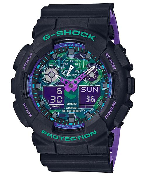 

Casio G-SHOCK Men s Resin 200M Water Resistant Digital Shock Resistant Quartz Watch GA-100BL-1A чёрный