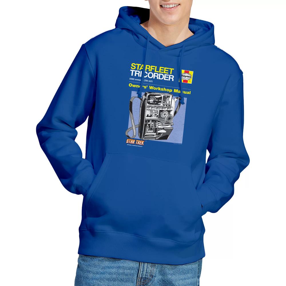 Star Trek Mens Tricorder Manual Hoodie