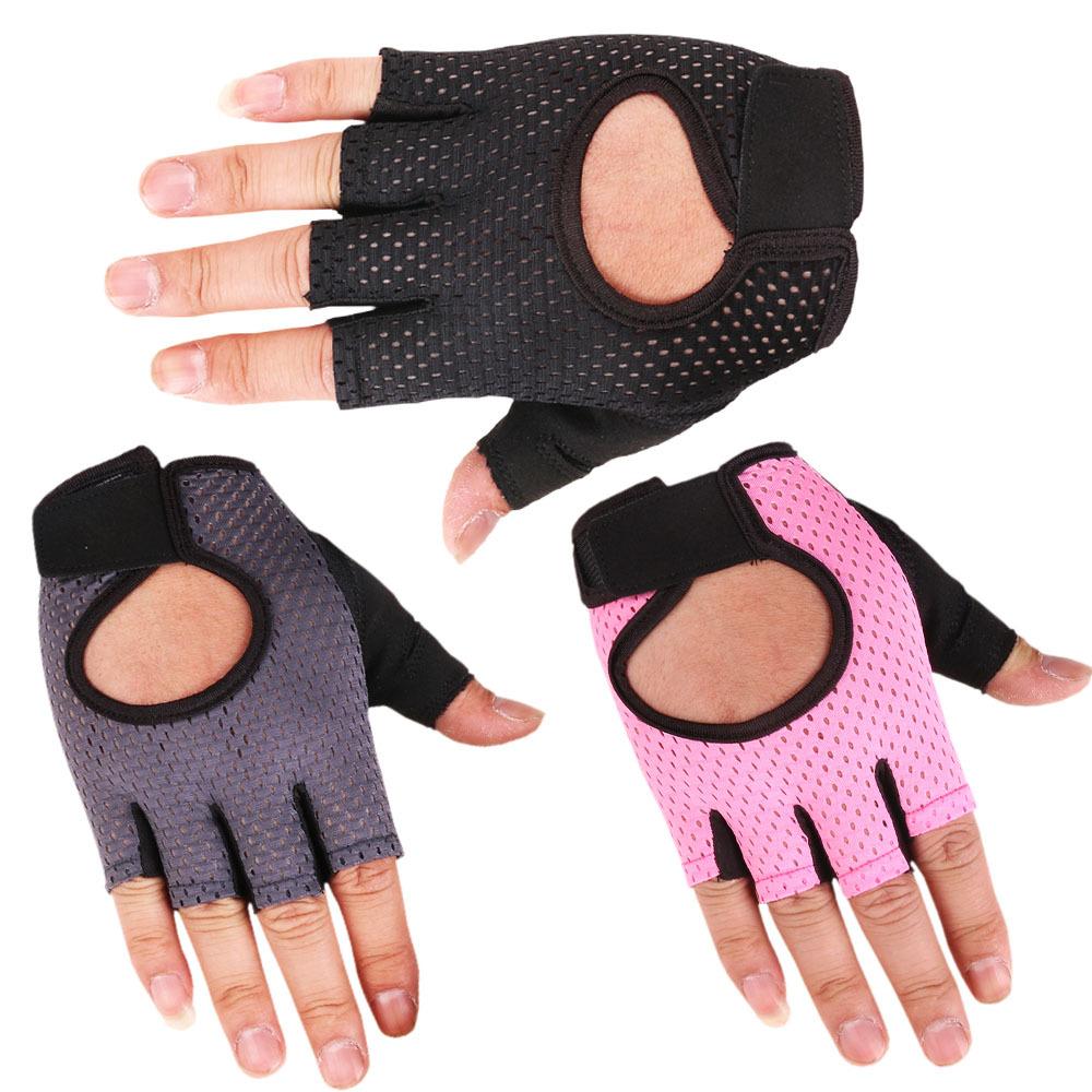 Spring and Summer Thin Breathable Yoga Non Slip Half Finger Gloves for Men and Women Equipment Fitness Exercise Sports Bicycle Gloves