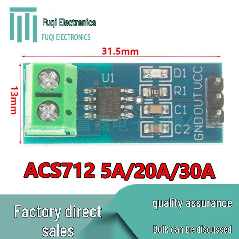 Fuqi ACS712 Current Sensor Module (5A/20A/30A Range)
