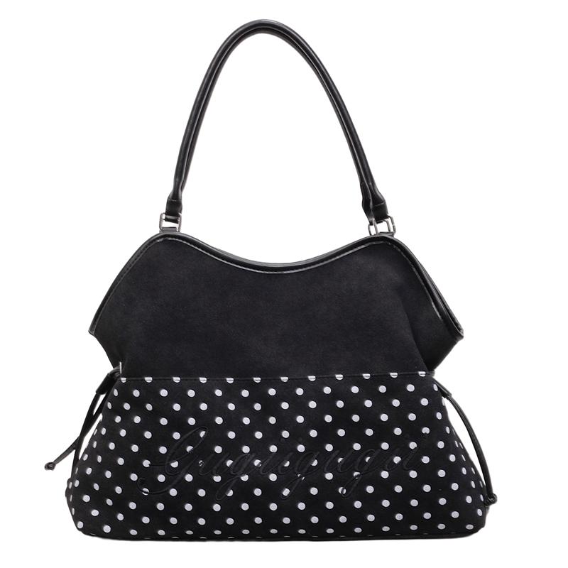 Fashi Y2K Neue Leopardenmuster-Punkte-Muster Große Kapazität Einzelne Schultertasche Niedliche Kordelzug-Schnalle Tragetasche für Damen