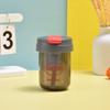 Cute Panda Portable Double Drink Cup with Straw - High Temperature Resistant 