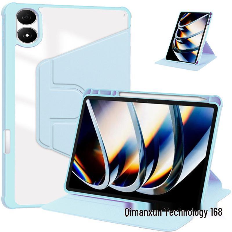 Infinix XPad20 Tablet Case: 11" Acrylic Rotating Pen Protective Cover