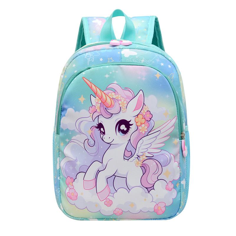 Playful Cartoon Unicorn School Backpack For Girls Lightweight And Fun For Use Everyday