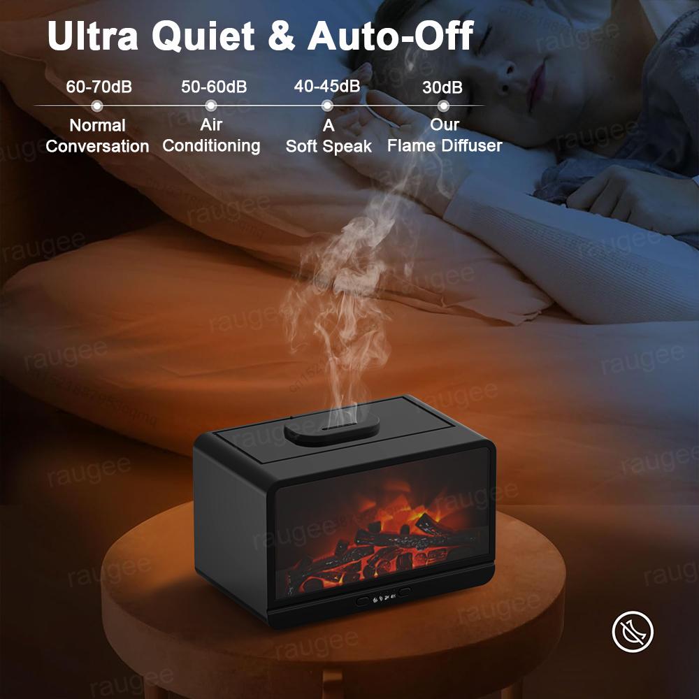 Kamin-Luftbefeuchter, ätherischer Öldiffusor, Flammen-Luftbefeuchter, Kamin-Diffusor, Feuer-Luftbefeuchter, Aromatherapie-Duftdiffusor
