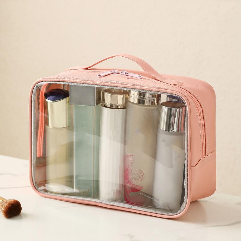 Transparent Beauty Kit Essential Waterproof See-Through Makeup Case Easy To Clean Travel Bag for Personal Care