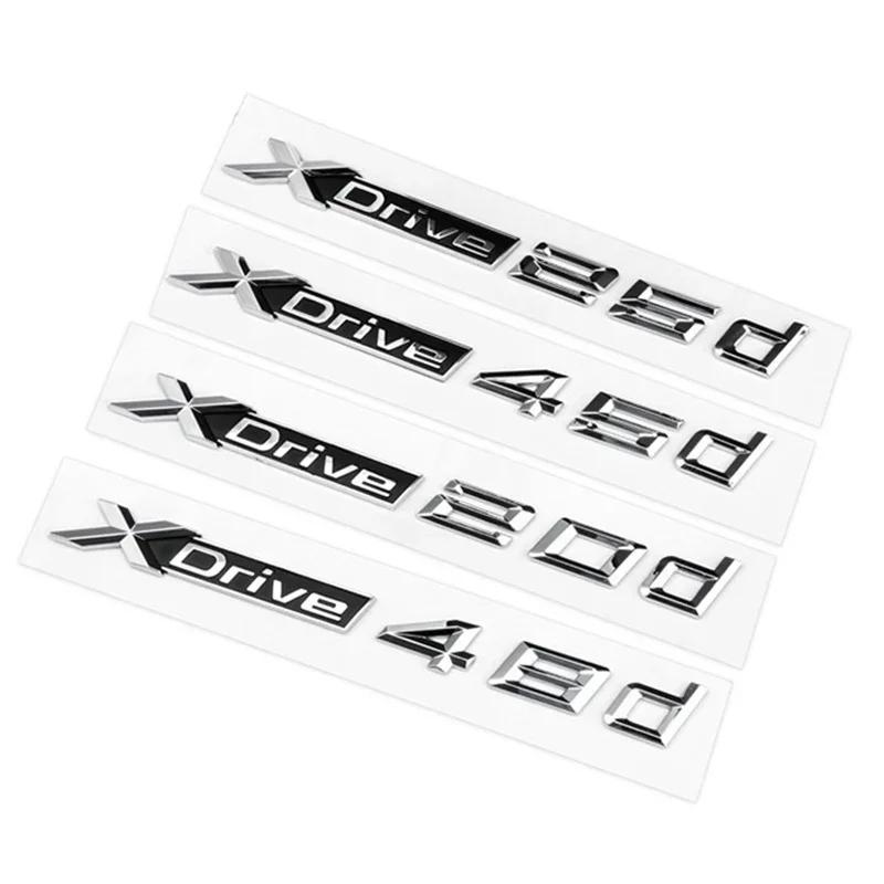 

Car Trunk Stickers For BMW X1 E87 F48 X3 F25 E83 X4 X5 E70 F15 X6 E71 F16 X7 XDrive 18d 20d 30d 40d 50d Emblem Logo Accessories XDrive 18d