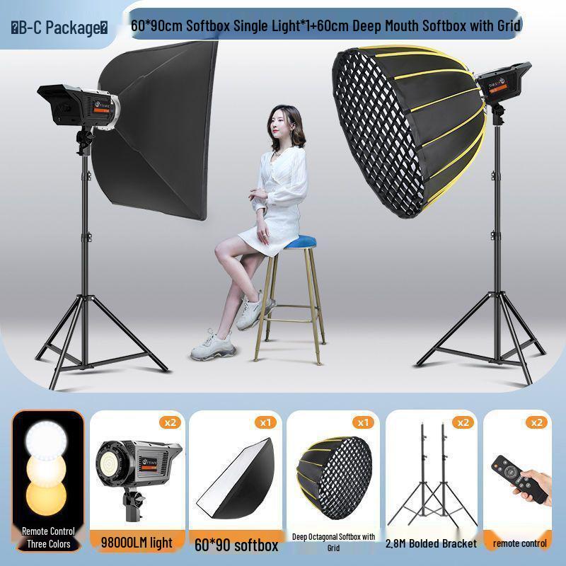 Pro LED Parabolic Softbox for Indoor Photography and Live Streaming