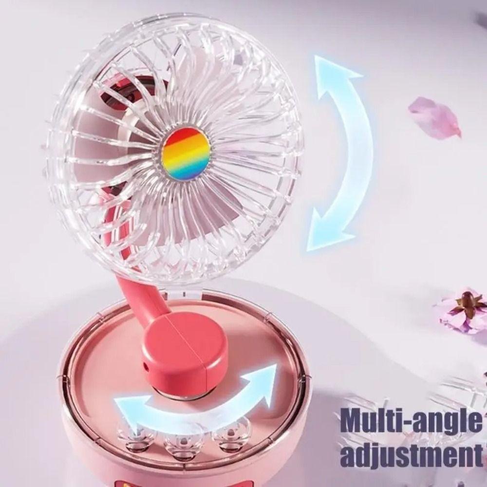 Compact Design Rechargeable Mini Table Fan Portable Personal Cooling Fan Desktop Placement