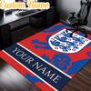 Custom Name England National  Rug, Office Rug, Chair Rug, Carpet for Living Rooms, Doormat Game Rug Home Decor Christmas Gifts