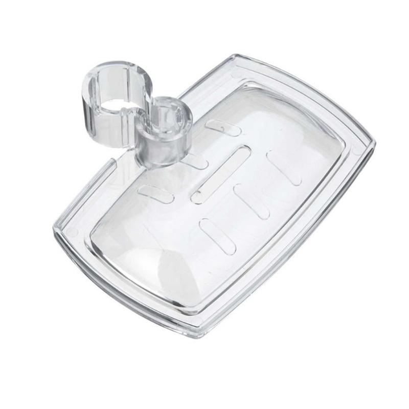 652F Adjustable Shower Rod Soap Dispenser Bathroom Accessory Small Design Easy Installs Rust Resistant Bathrooms Fixture