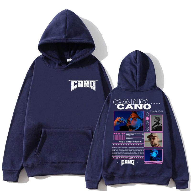 Rapper Cano Triana Tour Graphic Hoodie Men Women Fashion Hip Hop Oversized Popular Sweatshirt Loose Casual Fleece Long Sleeve