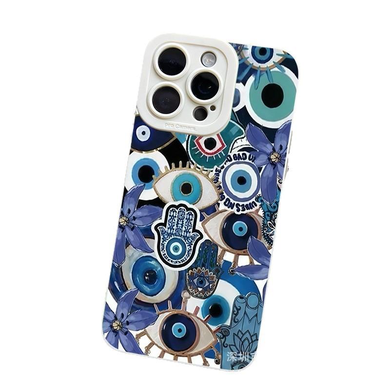 Blue eyes for Apple 15 mobile phone case iphone12promax case 14/13/11/XSMAX pupil eye 16