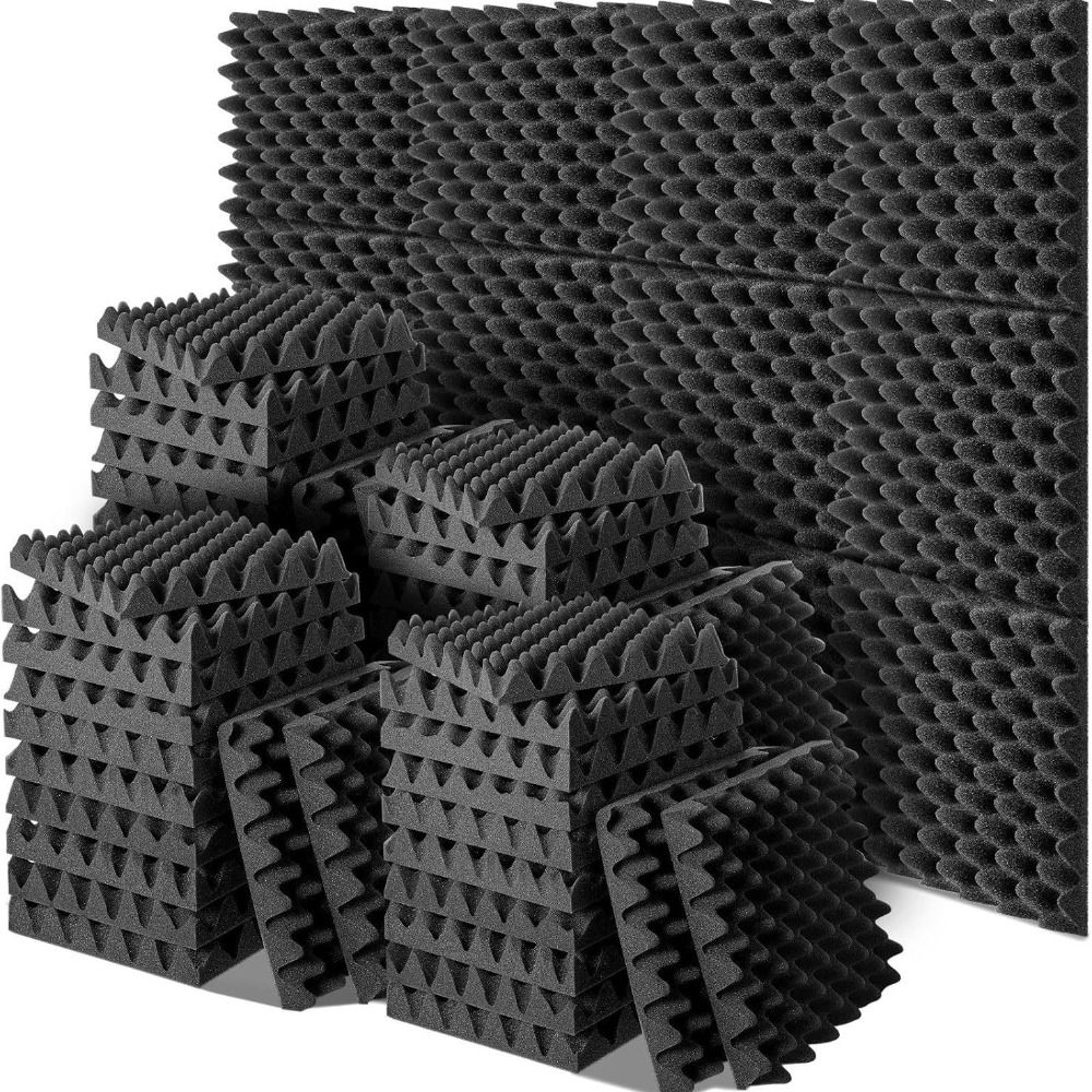 Self-Adhesive Soundproof Foam Panels Eggcrate Design Enhanced Absorption Eggcrate Acoustic Panels High-Performance