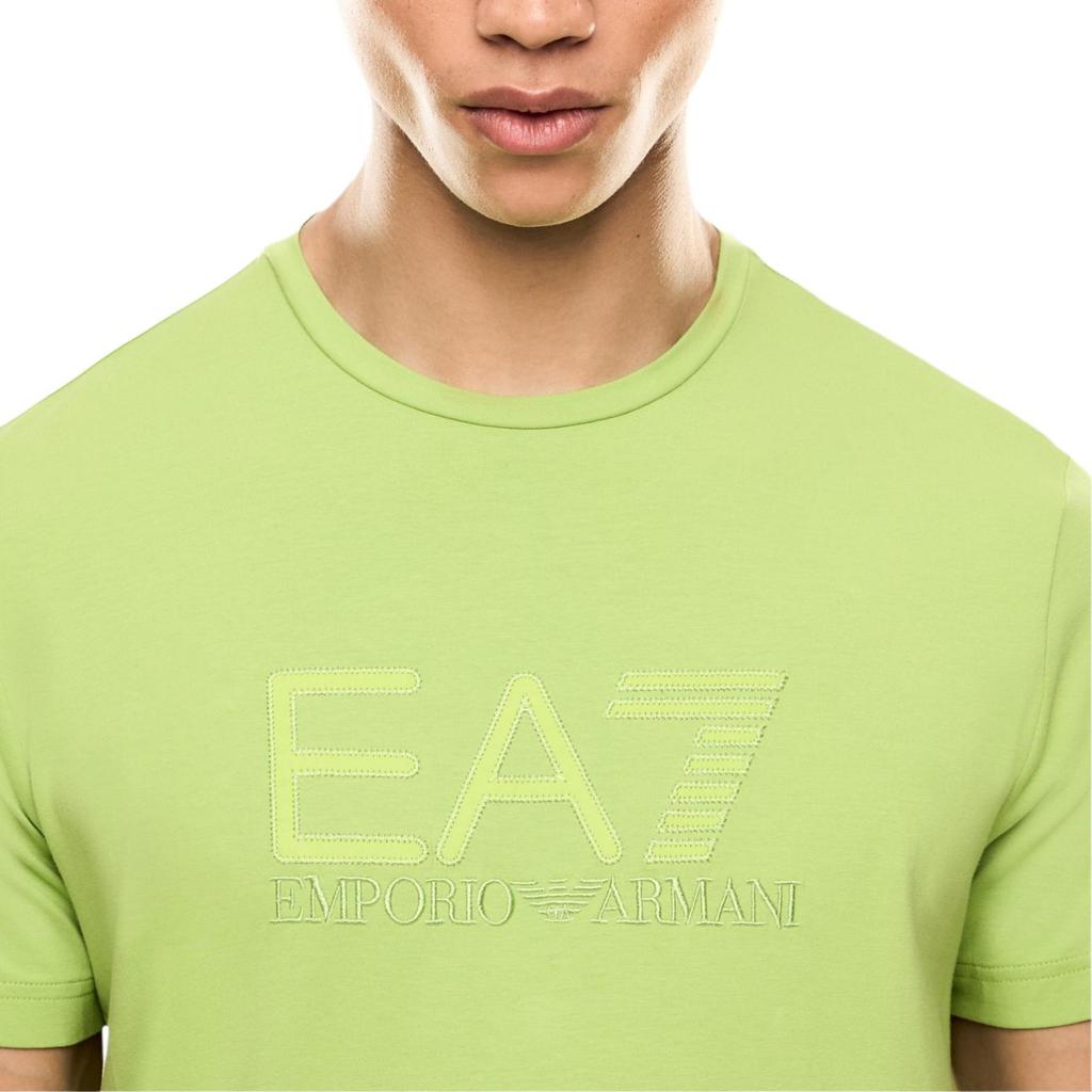 Emporio Armani EA7 Solid Letter Crew Neck T-Shirt Men tops 7M000899-AF10373-U7116