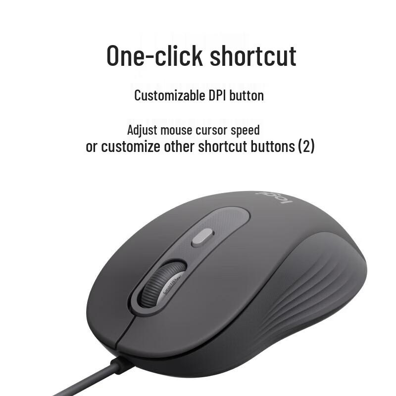 Logitech M520 Premium USB-C Wired Mouse
