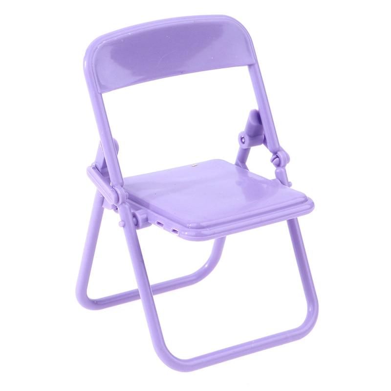 

1 шт. Мини-стул 1:12 Миниатюрный стул для кукольного домика Пластиковое кресло Складной стул Моделирование Мебель Декор для кукольного домика Аксессуары фиолетовый