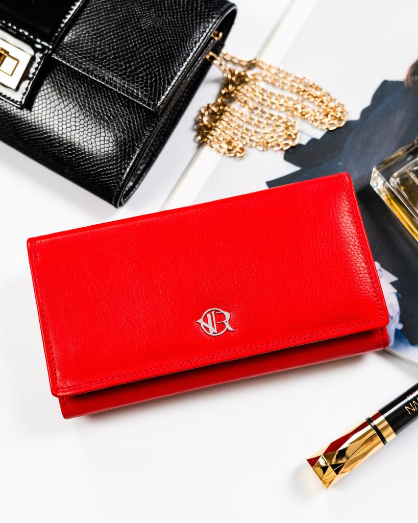 Women's leather wallet R-D1521-NCD-BL-3003 Red