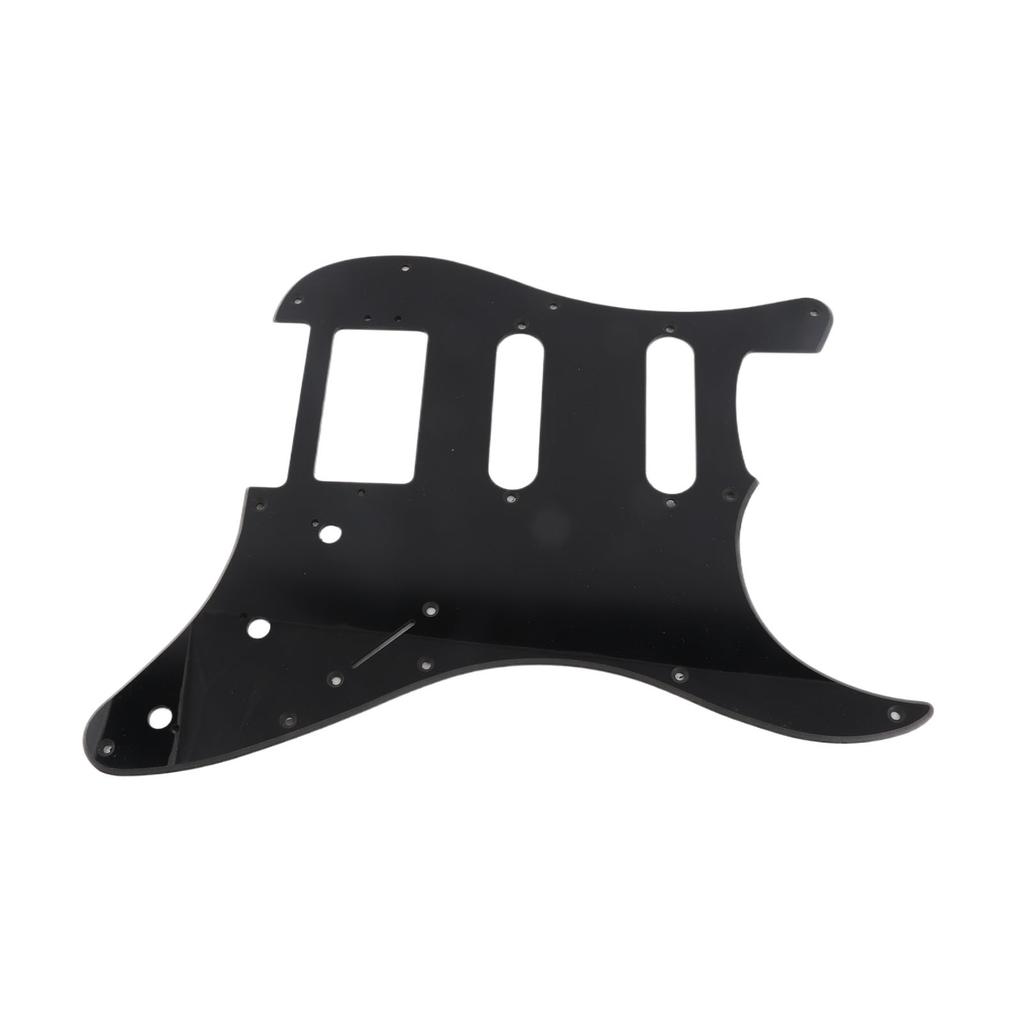 Electric Guitar Pickguard PVC Plastic Guard Scratch Board Front Plate Panel Cover Instrument Accessories 1 Layer Black