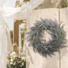 Purple Door Wreath Artificial Plastic Green Leaf Wreath Vivid Window Wreath  Photography Prop