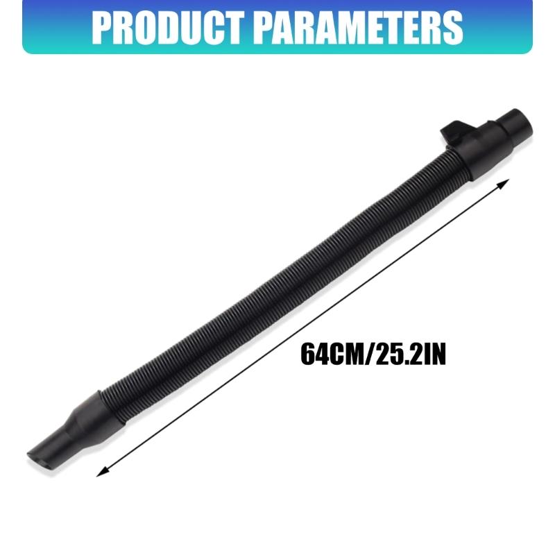 Corrugated Vacuum Hose Replacement with Molded Hose Ends and Extra Reach for 14-37-0105 Cleaning Corners and Narrow Household Areas Daily Use